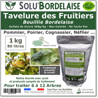 SOLU'BORDELAISE Tavelure des Fruitiers 1kg