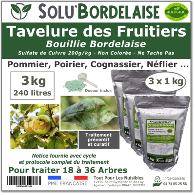 SOLU'BORDELAISE Tavelure des Fruitiers 3kg