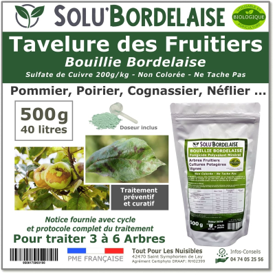 SOLU'BORDELAISE Tavelure des Fruitiers 500g