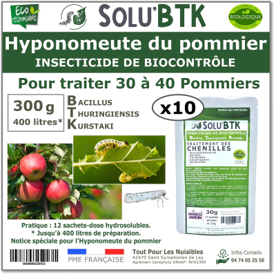 300 g - SoluBtk, Hyponomeute du Pommier