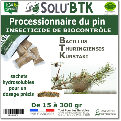 Label BTK chenille processionnaire du pin