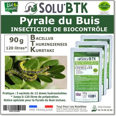 SOLU'BTK Pyrale du buis 90g