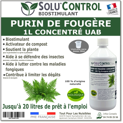 Solu'control Purin de fougère naturel UAB 1L