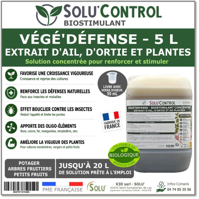 Solu'control Végé'Defense - Biostimulant 5l