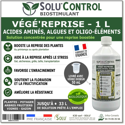 Solu'control Végé'Reprise - Biostimulant 500ml