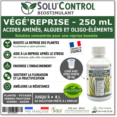 Solu'control Végé'Reprise - Biostimulant 250ml