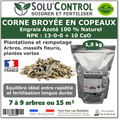 1,5 kg de Corne Broyée