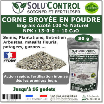 80 g de Corne Broyée