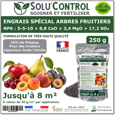 Engrais Arbres Fruitiers SOLU'CONTROL - 250g