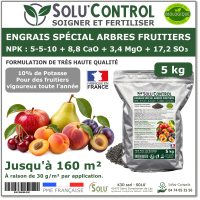 Engrais Arbres Fruitiers SOLU'CONTROL - 5kg