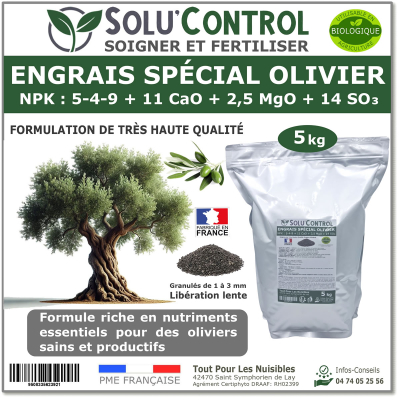 Engrais Olivier SOLU'CONTROL - 5kg