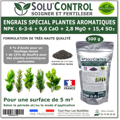 Engrais Plantes aromatiques SOLU'CONTROL - 500g