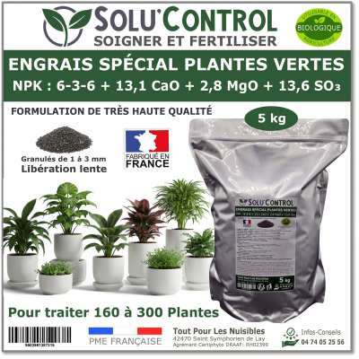 Engrais plantes vertes SOLU'CONTROL - 5kg