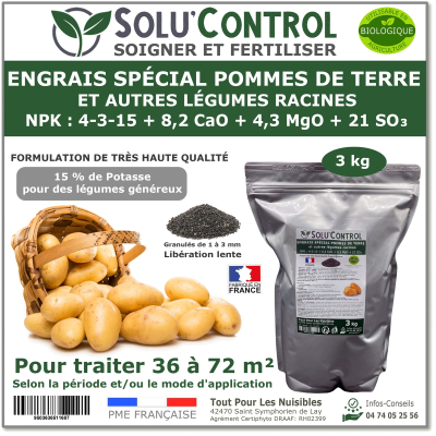 Engrais pomme de terre SOLU'CONTROL - 3kg